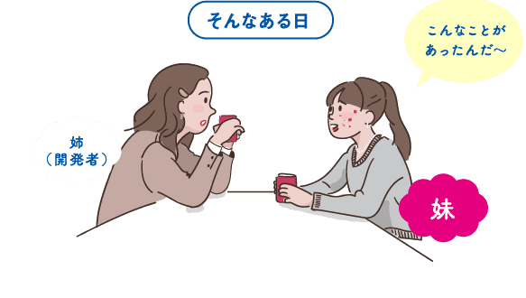 そんなある日、開発者である姉に相談する妹